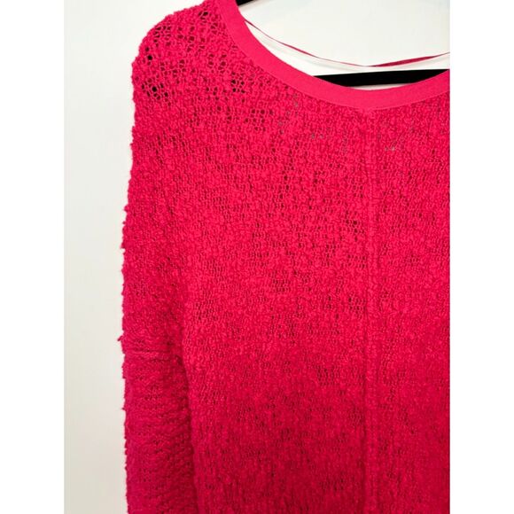 Free People Vneck Loose Knit Sweater Size XS-small Boho Holiday k41 - Picture 8 of 16